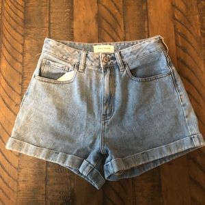 PacSun Vintage Light Blue High Waist Denim Shorts
